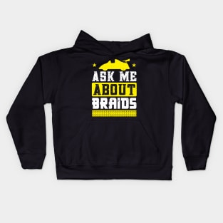 Ask Me About Braids - Slot Car Kids Hoodie